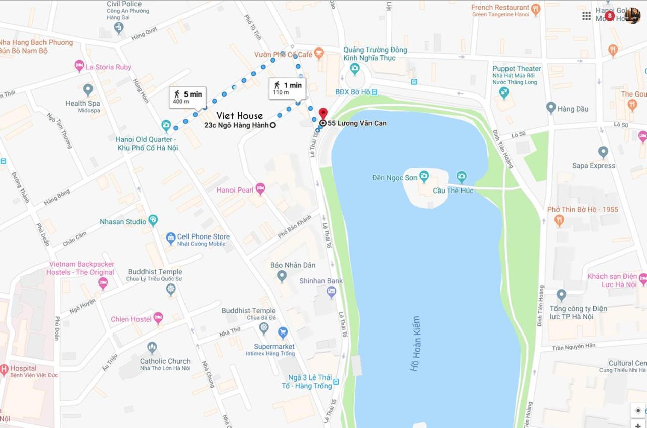 Viethome-Doorstep To Hoan Kiem Lake Hanoi Zewnętrze zdjęcie